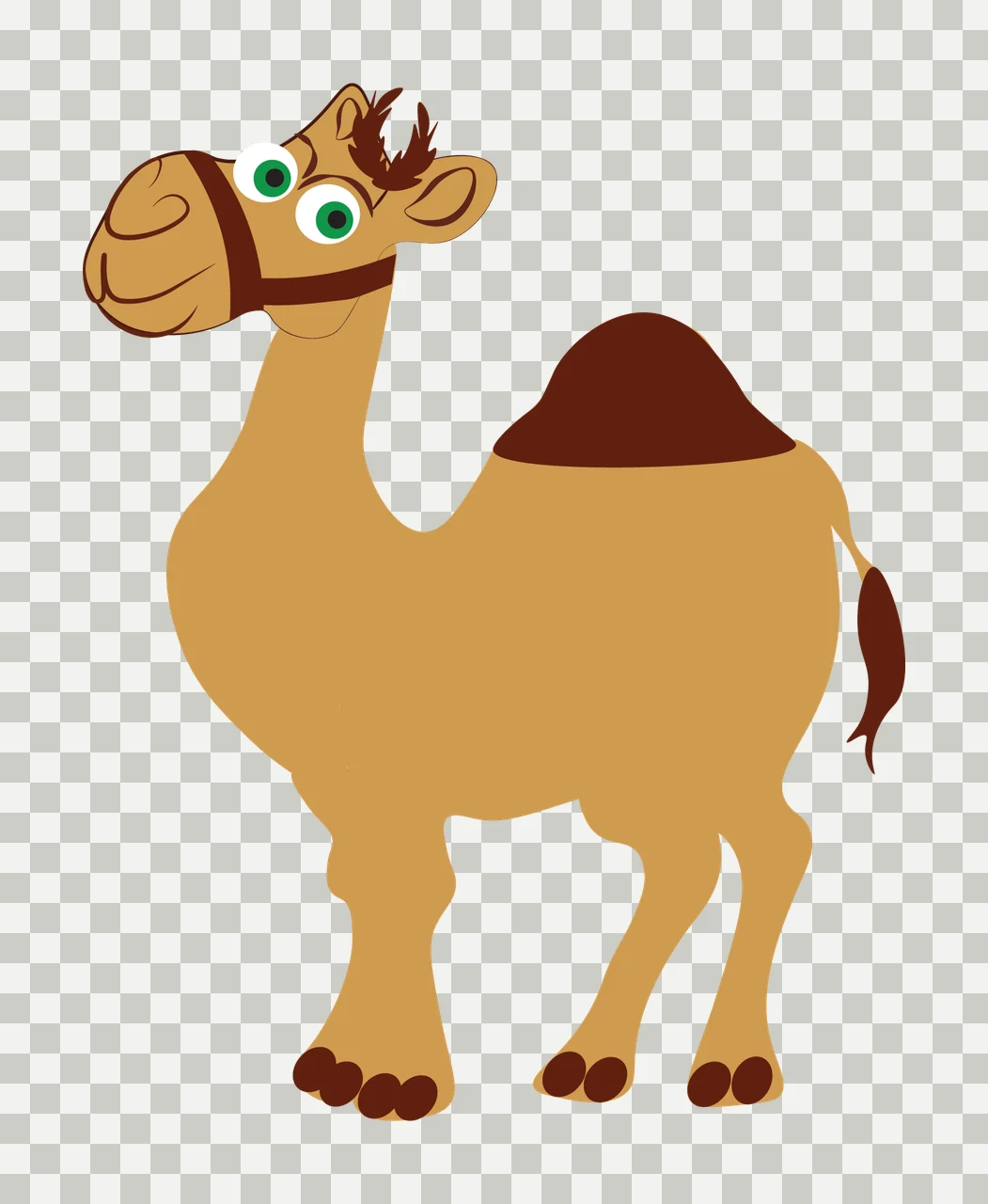 Animal Black Camel Silhouette Isolated standing minimalist transparency and detail preview thumbnail