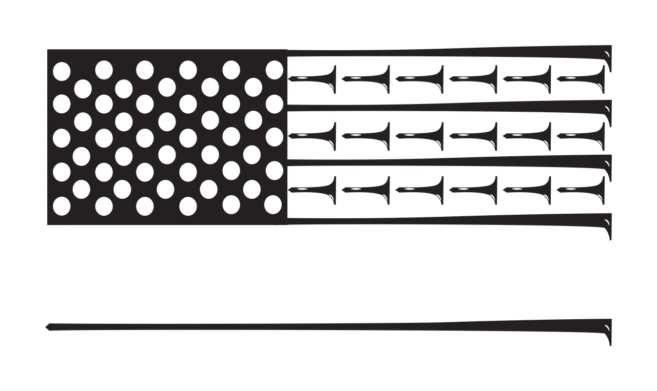 Golf Flag Design Made Of Polka Dots patterned tees graphic silhouette
