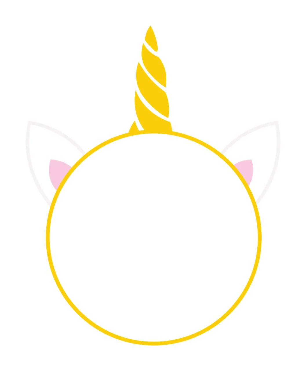 Unicorn Monogram Character 01 scalable logo design icon