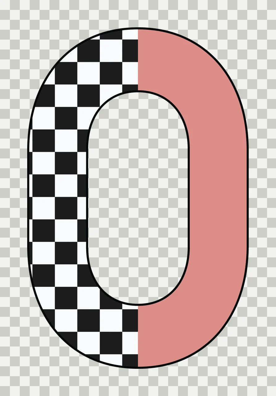 Can Glass Wrap O Letter Half Checkerboard transparency and detail preview thumbnail