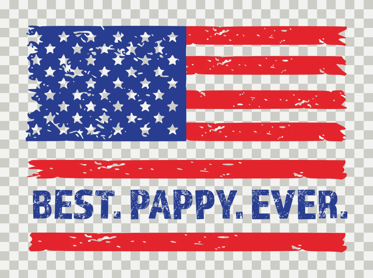 Best Pappy Ever Flag Distressed Graphic With Text Variation transparency and detail preview thumbnail