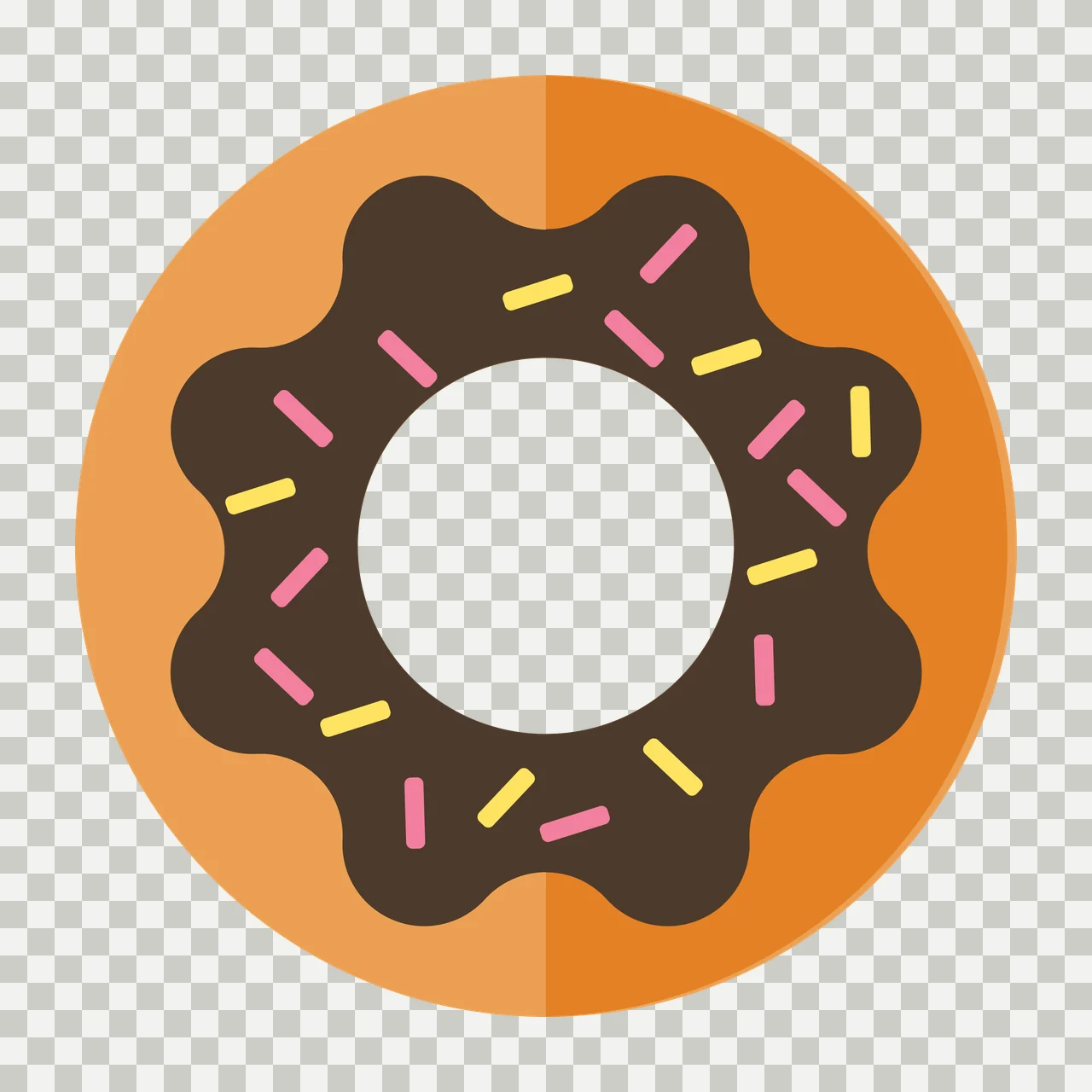 Keychain Black Circular Ring Simple Shape circle hole flat transparency and detail preview thumbnail