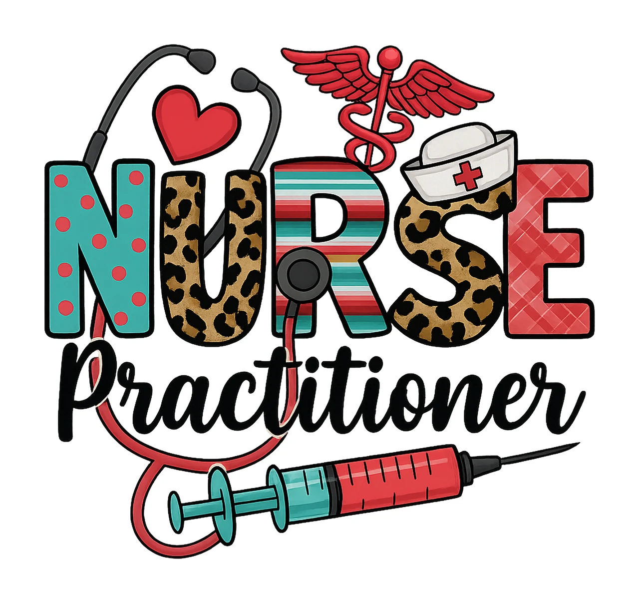 Nurse Practitioner sublimation design download Nurse life