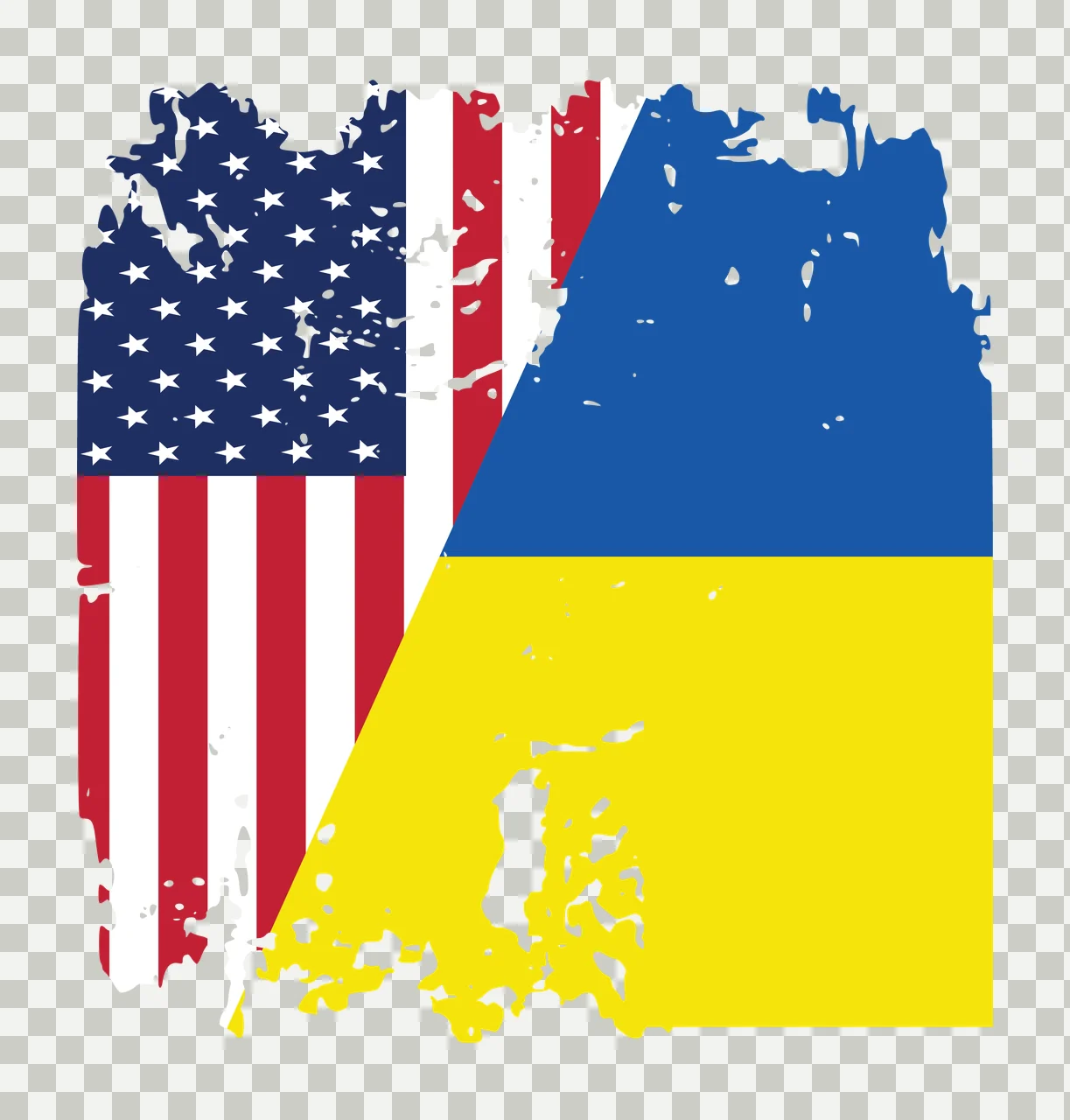 Black Distressed Flag Graphic Split Diagonal stripes stars transparency and detail preview thumbnail