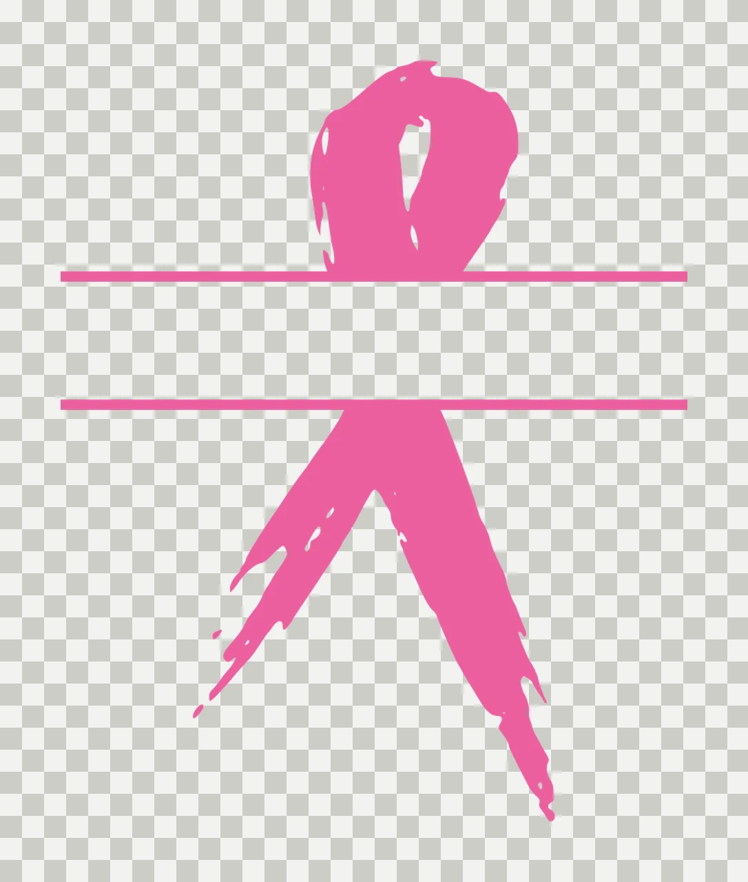 Ribbon Loop With Minimalist And Awareness In Black transparency and detail preview thumbnail