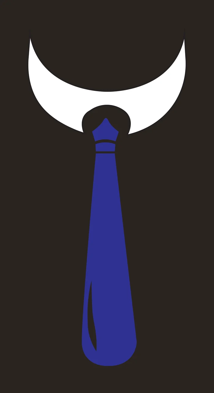 Crescent Moon Shape Above Pen Tip nib black white minimalist contrast preview thumbnail