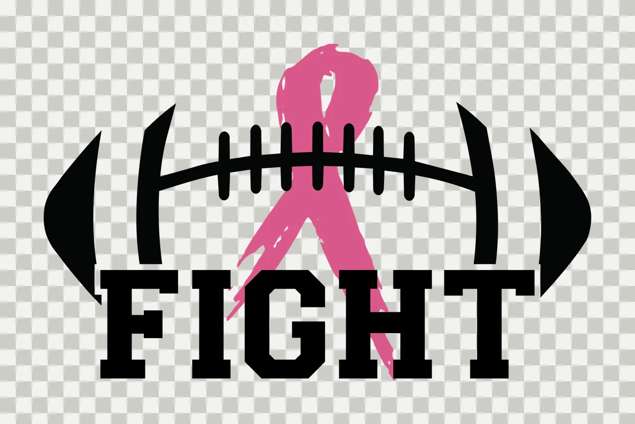 Can Glass Wrap Fight Football Ribbon Awareness Graphic transparency and detail preview thumbnail