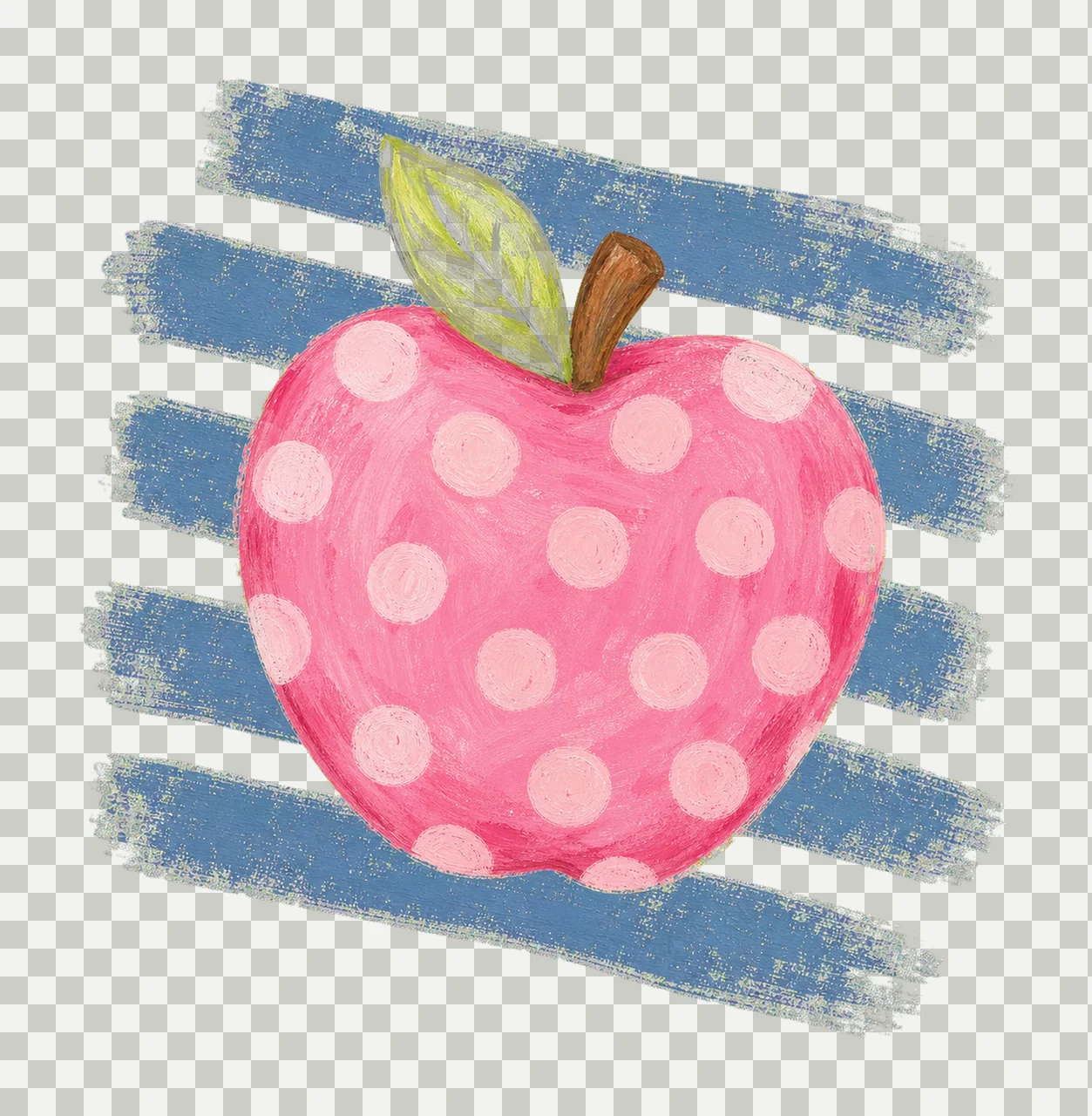 Coastal Apple Stripes Fall Teacher Mom Teaching Variation D transparency and detail preview thumbnail