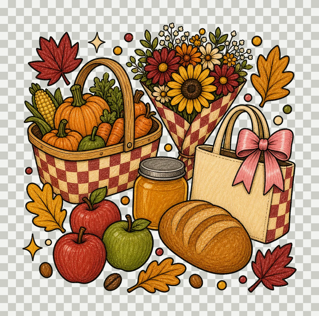 fall farmers market 02 preppy checker sublimation instant transparency and detail preview thumbnail