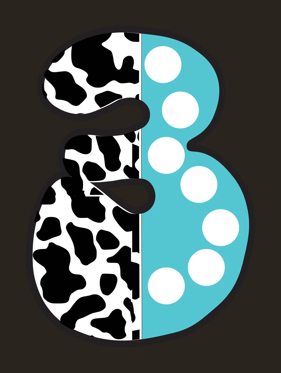 Half Cow Bright Font Dalmatian Race Doodle Leopard Character 24 racing contrast preview thumbnail