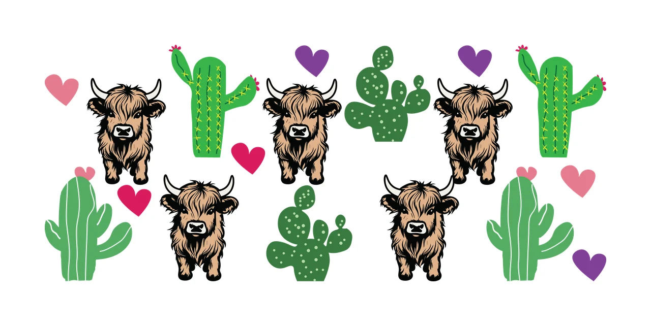 Can Glass Wrap Four Hairy Mammals And Cacti mammal standing