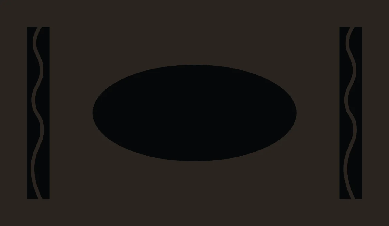 Oval Frame With Side Borders contrast preview thumbnail
