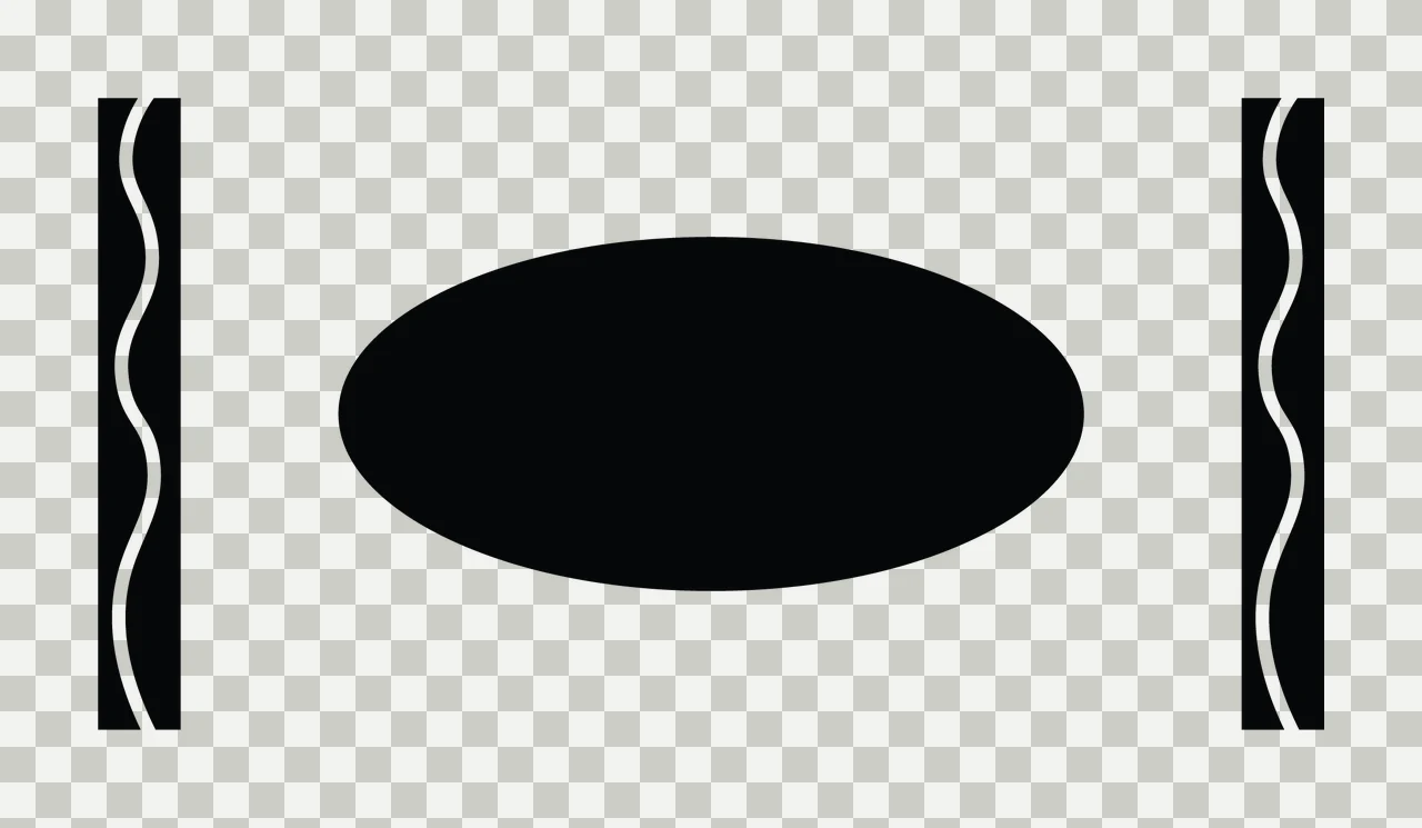 Oval Frame With Side Borders transparency and detail preview thumbnail