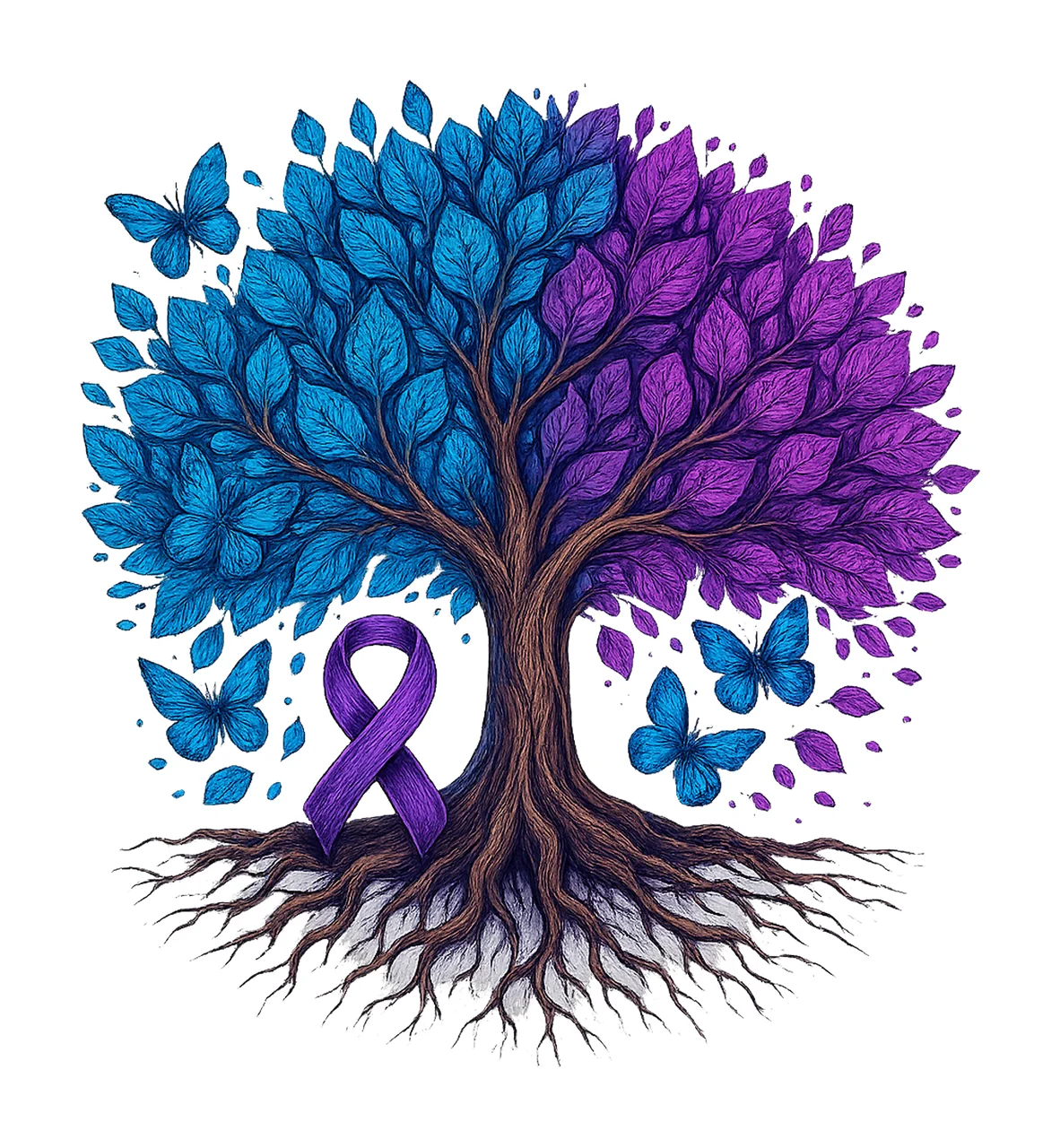 Alzheimers Disease Awareness Forget Me Not Design Warrior