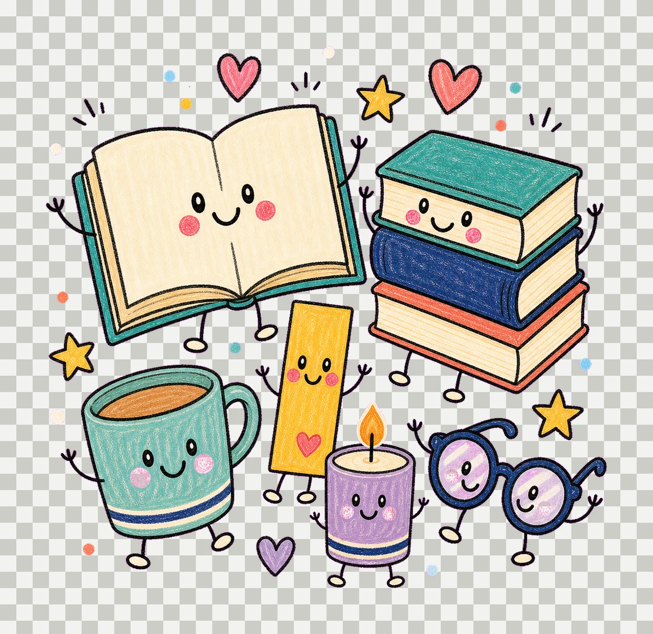 read book day 04 cozy crayon sublimation instant shirt transparency and detail preview thumbnail
