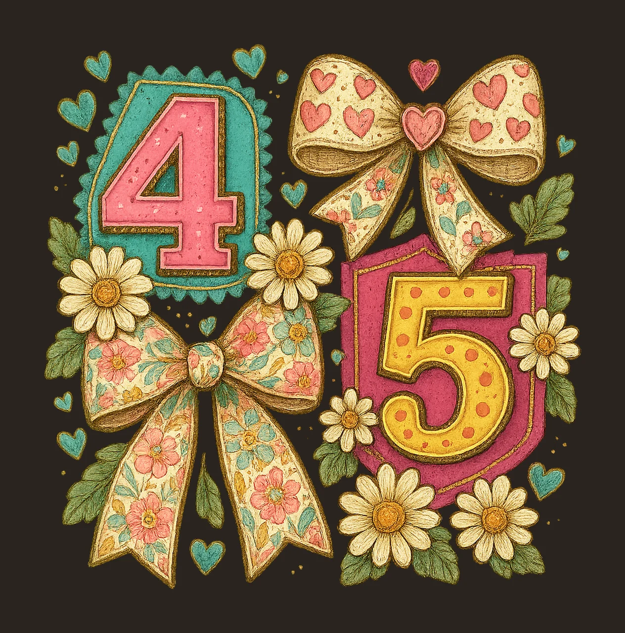 Funny Six Seven Coquette Bow Viral Internet Joke Design contrast preview thumbnail