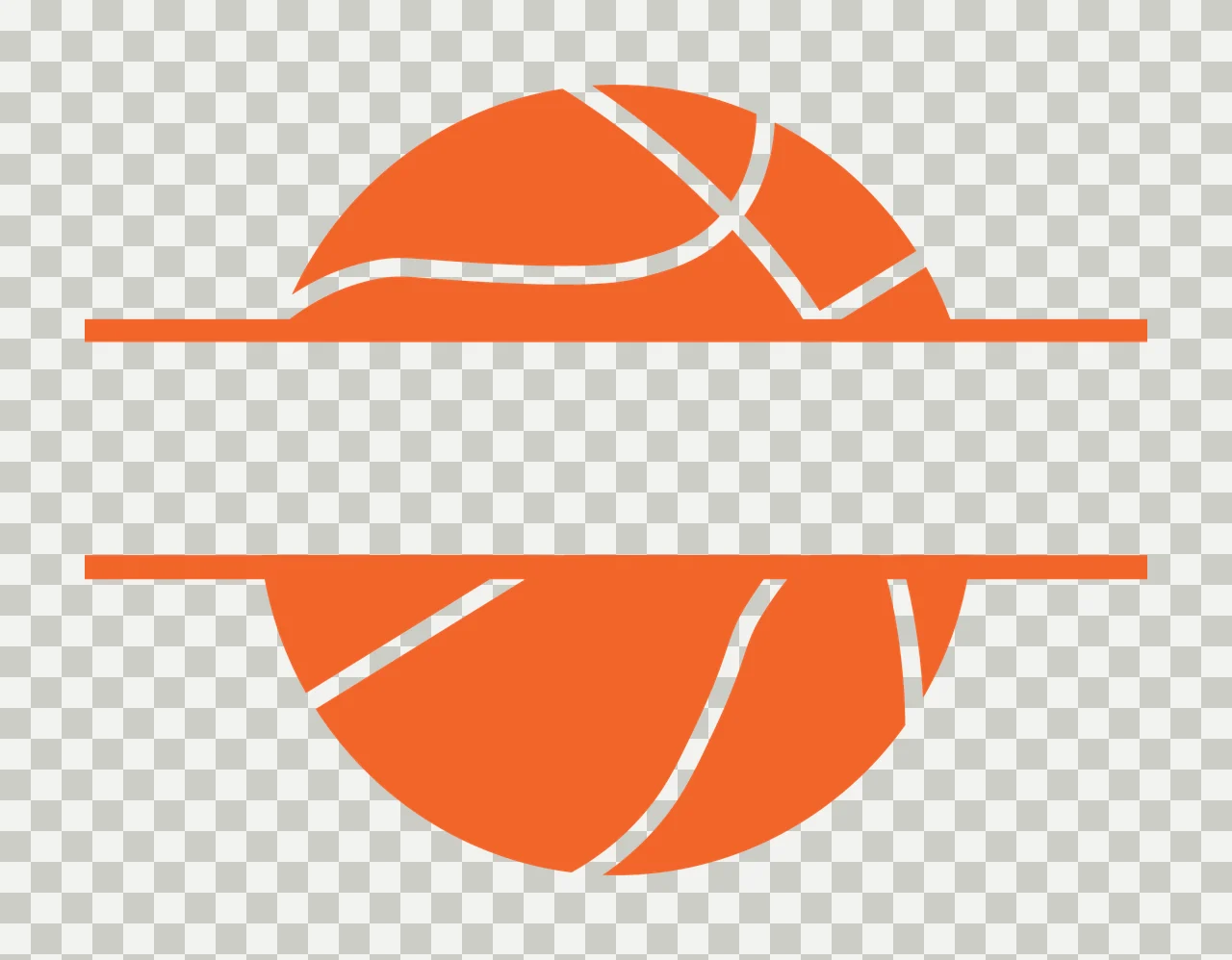 Can Glass Wrap Basketball Framing With Lines transparency and detail preview thumbnail