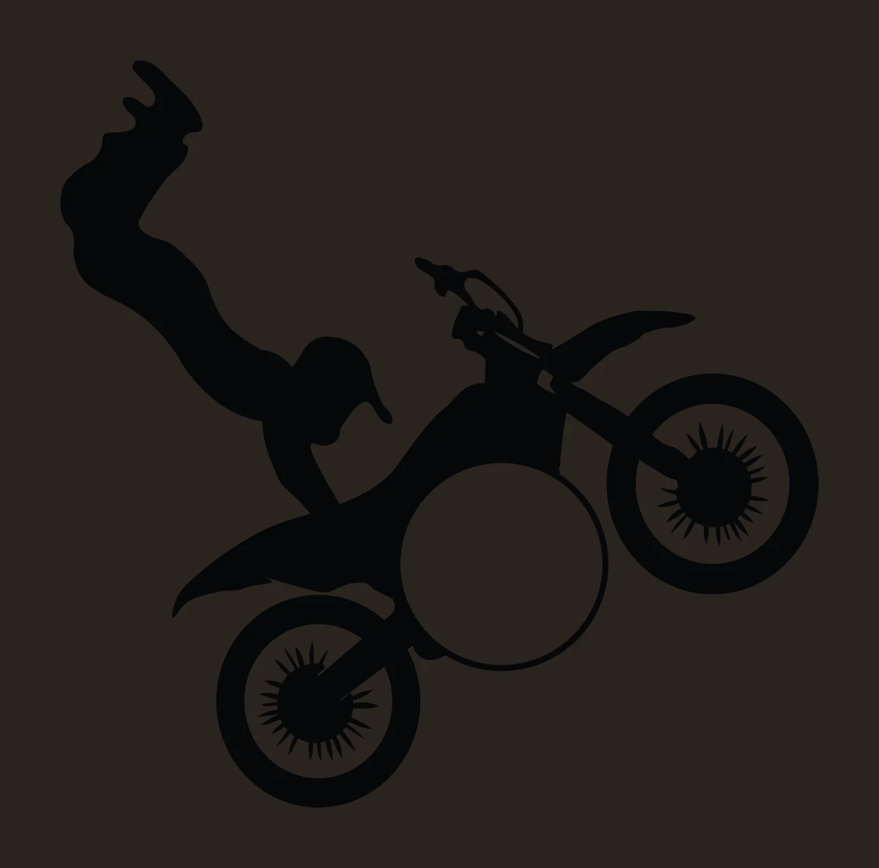 Dirt Bike Monogram Motocross Character 05 scalable logo design contrast preview thumbnail
