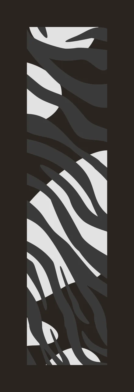 Zebra stripes with wavy lines vertical strip and animal print in black white and grey contrast preview thumbnail