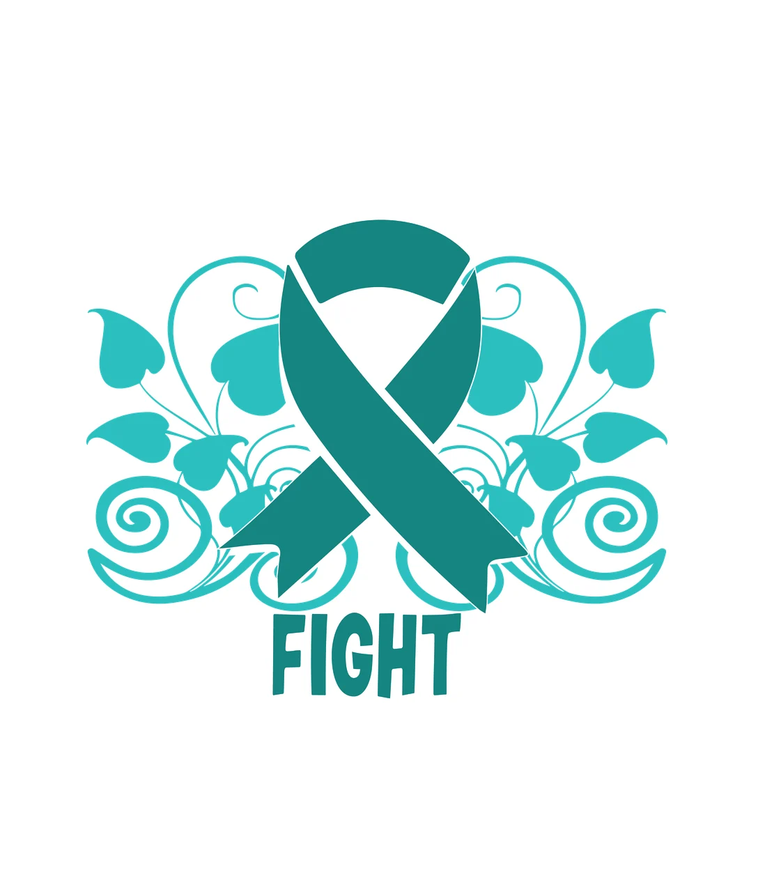 Ovarian Cancer awareness ribbon survivor hope support Variation