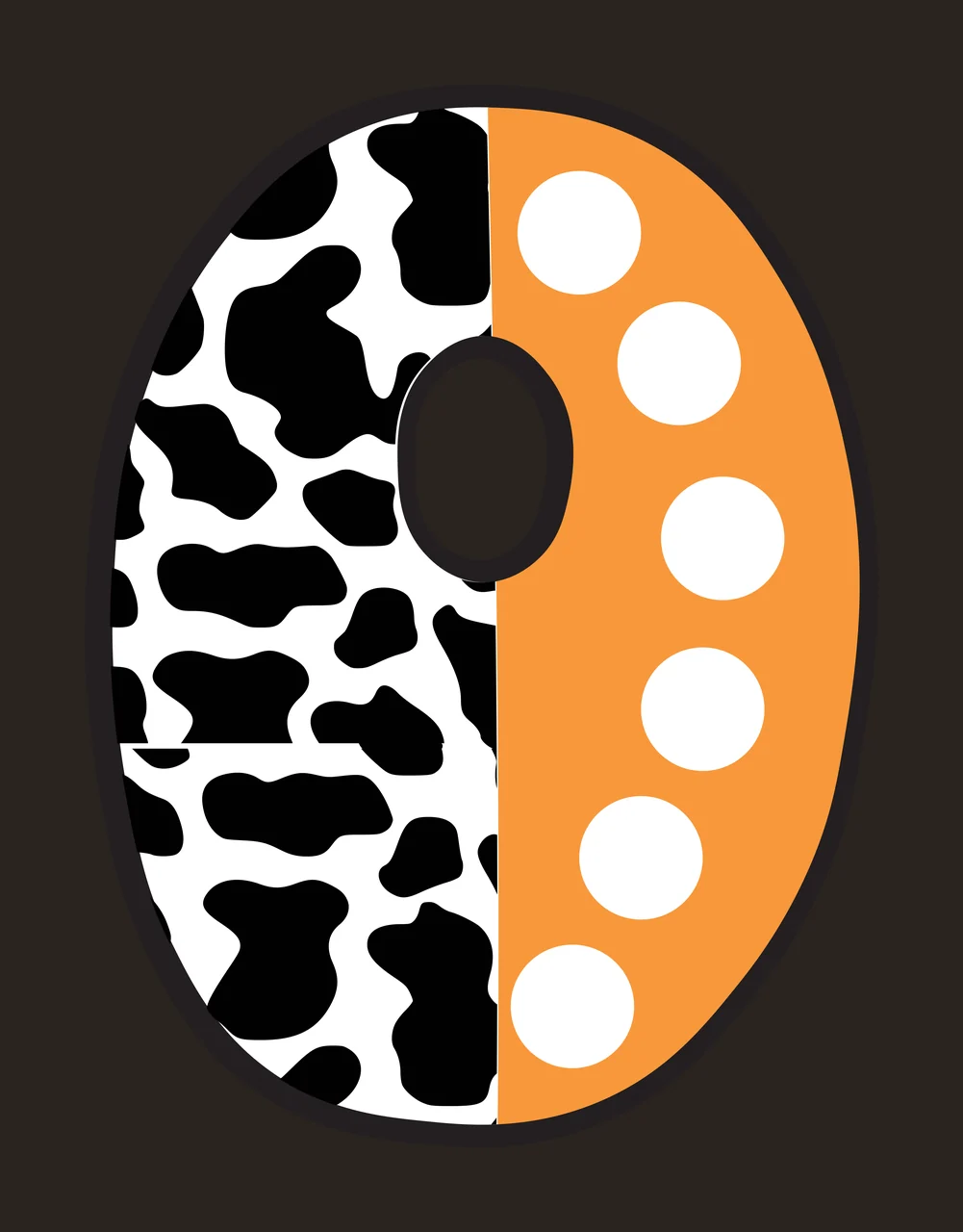 Half Cow Bright Font Dalmatian Race Doodle Leopard Character 20 racing contrast preview thumbnail