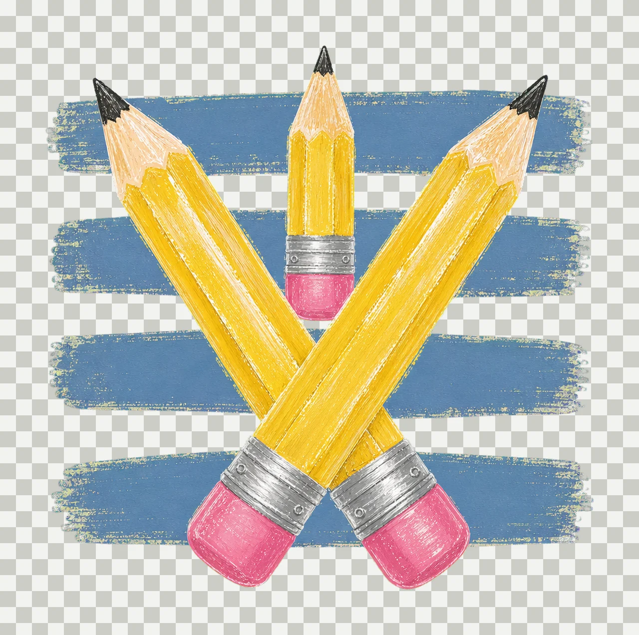 Coastal Pencil Stripes Fall Teacher Mom Teaching Variation A transparency and detail preview thumbnail