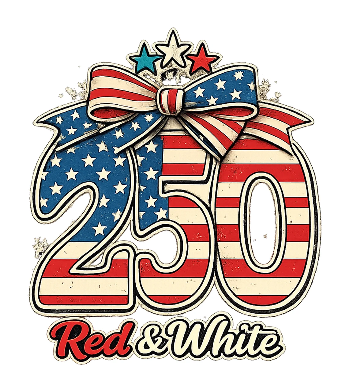 Patriotic 250th Anniversary sublimation instant shirt design