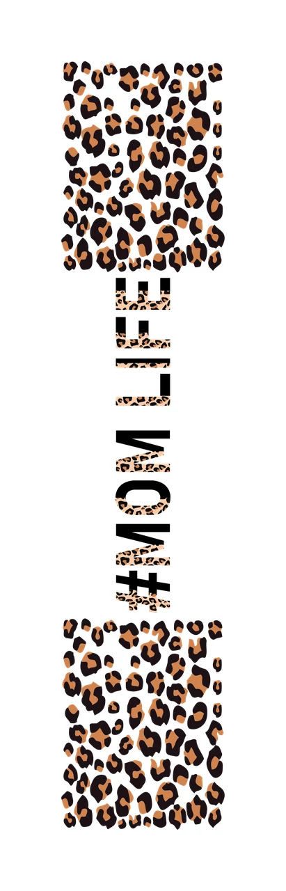 Mom Leopard Mom Life Text With Spots black white pattern hashtag