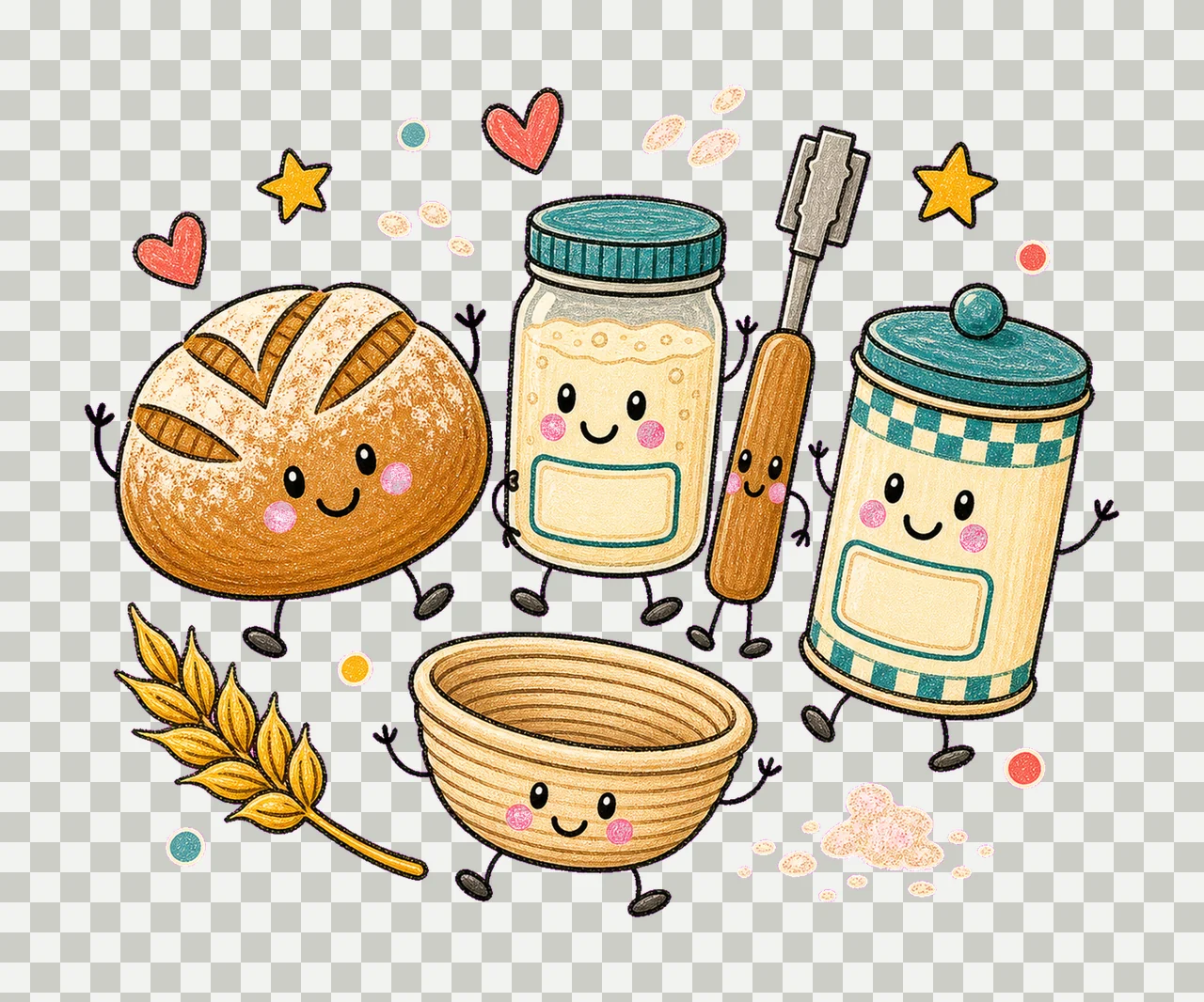 sourdough 04 cozy crayon sublimation instant shirt design transparency and detail preview thumbnail