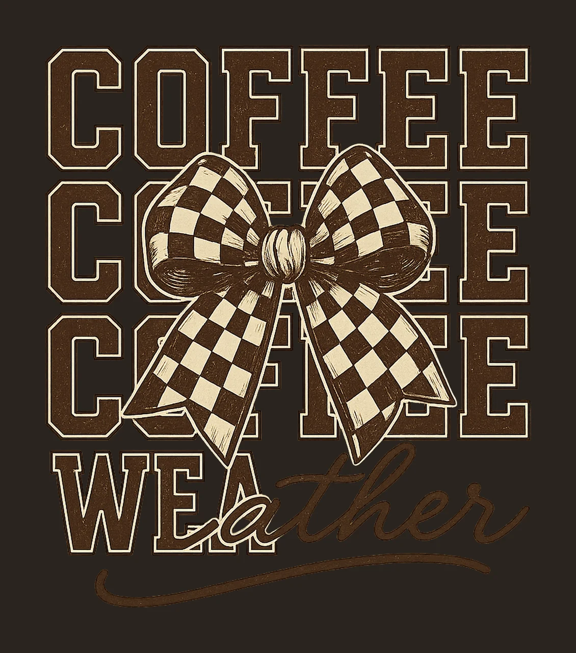 Coffee Weather Coffee Season Design Coffee Lover Artwork contrast preview thumbnail