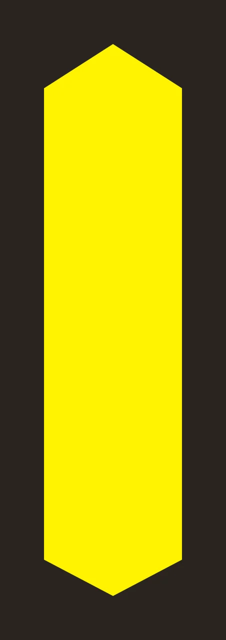 Solid Black Elongated Hexagon Icon On A Plain vertical flat contrast preview thumbnail