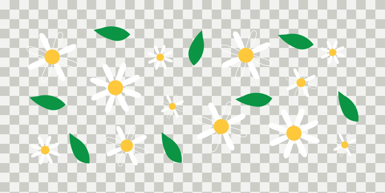 Can Glass Wrap Flower And Leaf Scattered Pattern flowers scattering transparency and detail preview thumbnail