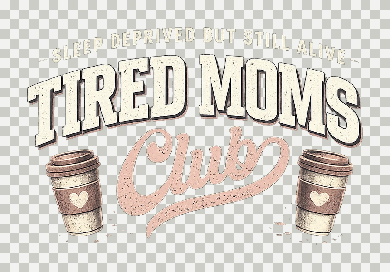 Mom Life Shirt Tired Moms Club Sweatshirt Design Funny Mom transparency and detail preview thumbnail
