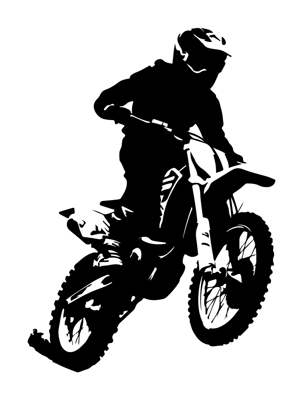 Can Glass Wrap Motorcycle Rider Jumping With Person