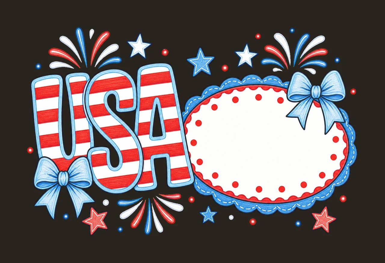 Independence Name Plate American Design Kids Variation A contrast preview thumbnail
