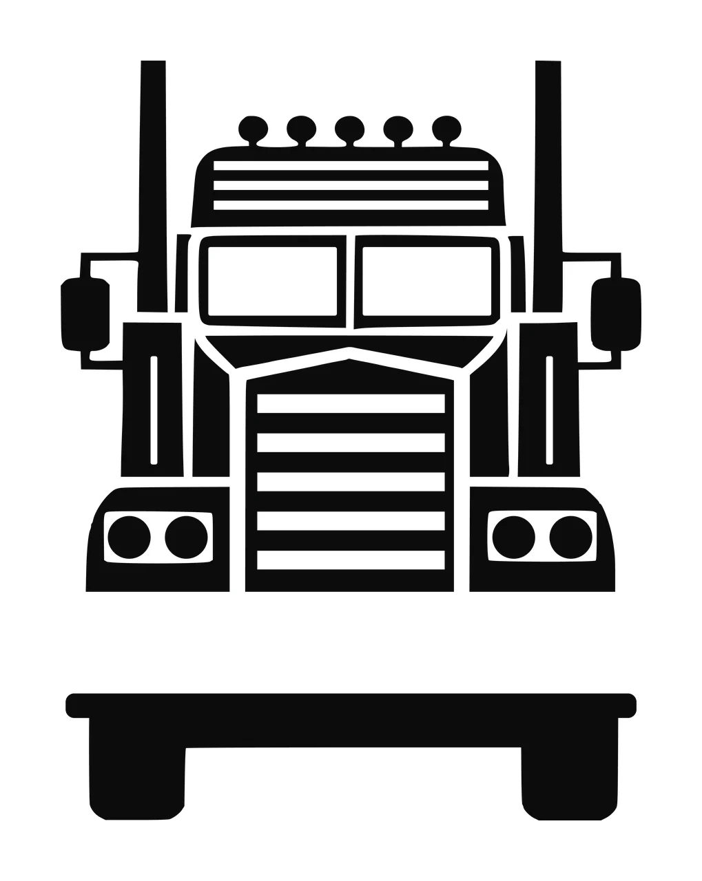 Semi Truck Monogram Character 03 pickup vehicle monster Variation