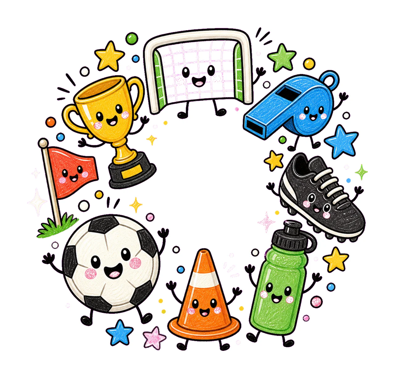 Soccer Cute Sports Design Game Day Shirts Crafts Ball Cone
