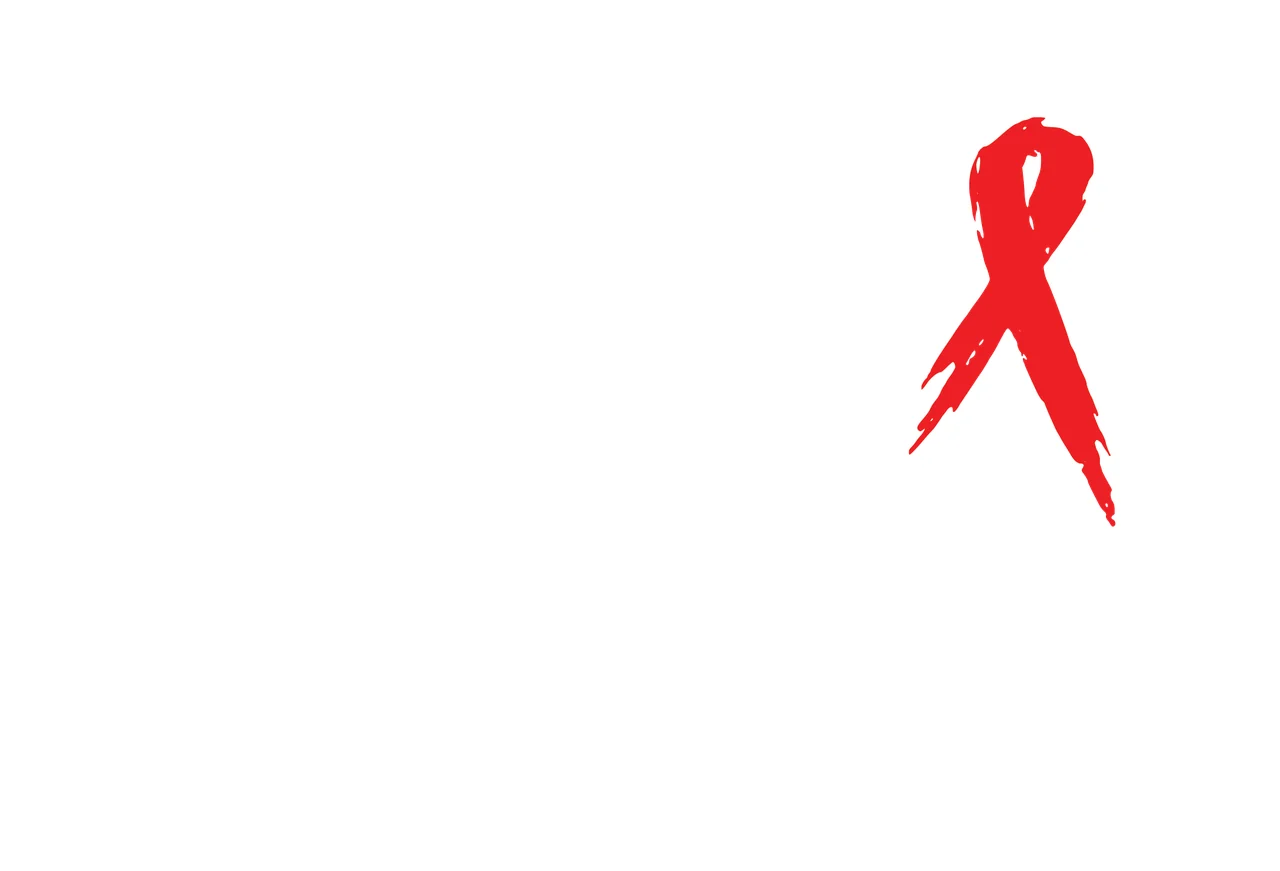 Red Single Hand Drawn Ribbon