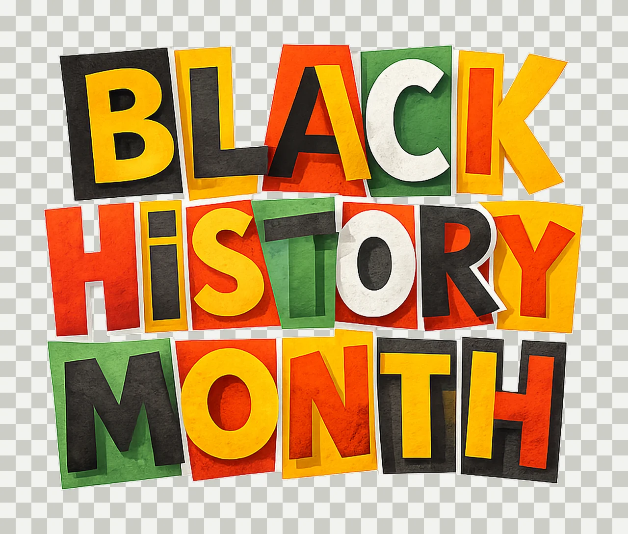 Black History Month Y2K Collage Afro American History Am transparency and detail preview thumbnail