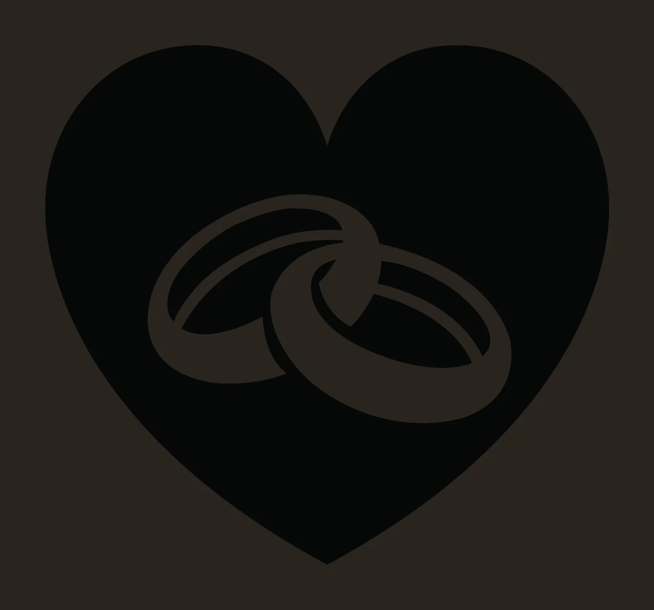 Rings Heart And With Love Icon contrast preview thumbnail