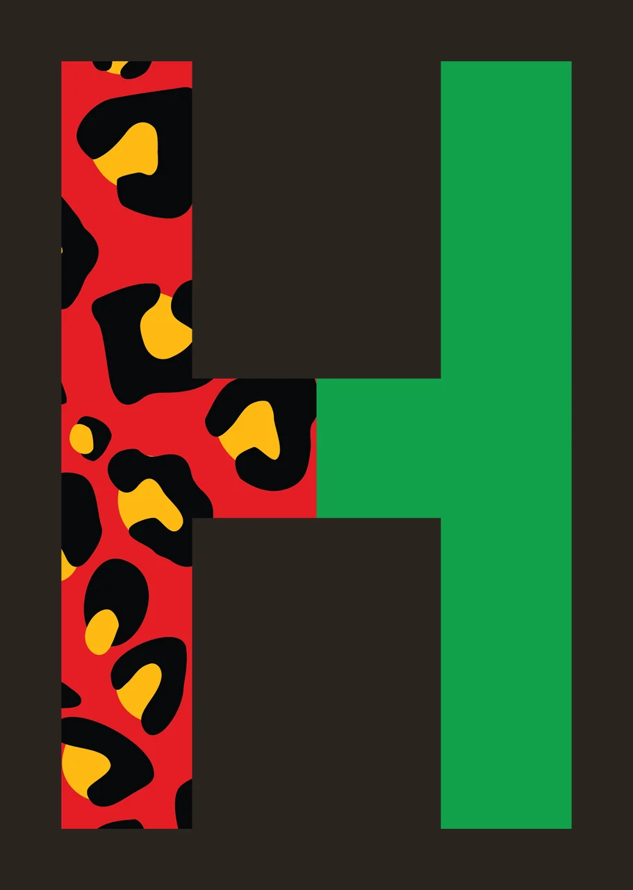 Can Glass Wrap H Letter Leopard And Green contrast preview thumbnail