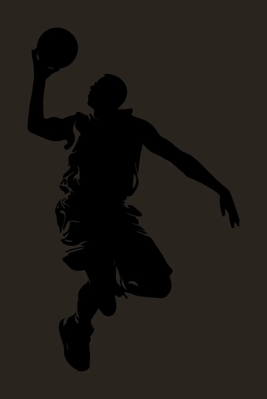 Can Glass Wrap Basketball Player Jumping With Sports contrast preview thumbnail
