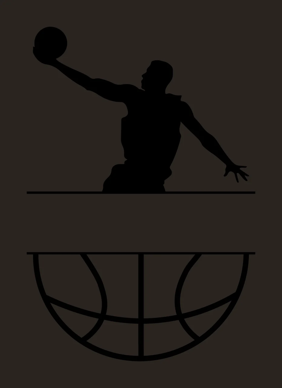 Can Glass Wrap Basketball Player Silhouette Graphic contrast preview thumbnail