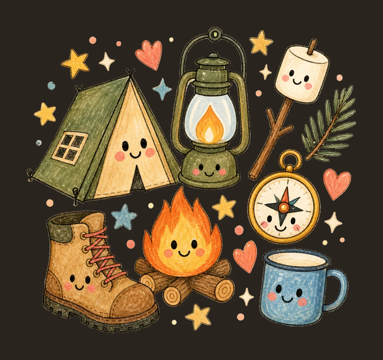 camping outdoor 04 cozy crayon sublimation instant shirt contrast preview thumbnail