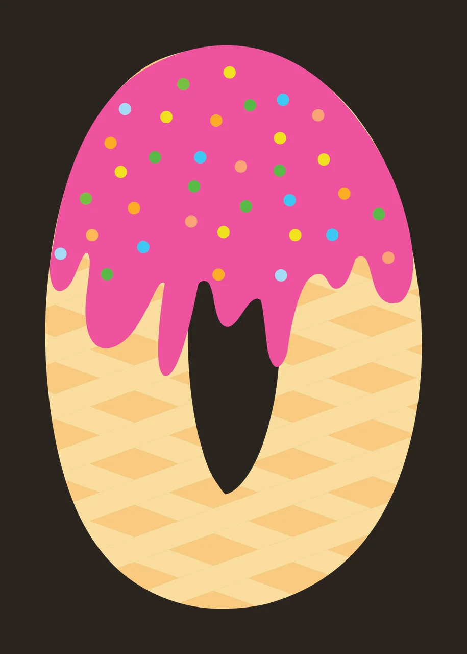 Ice Cream Font Character 05 scalable logo design icon contrast preview thumbnail