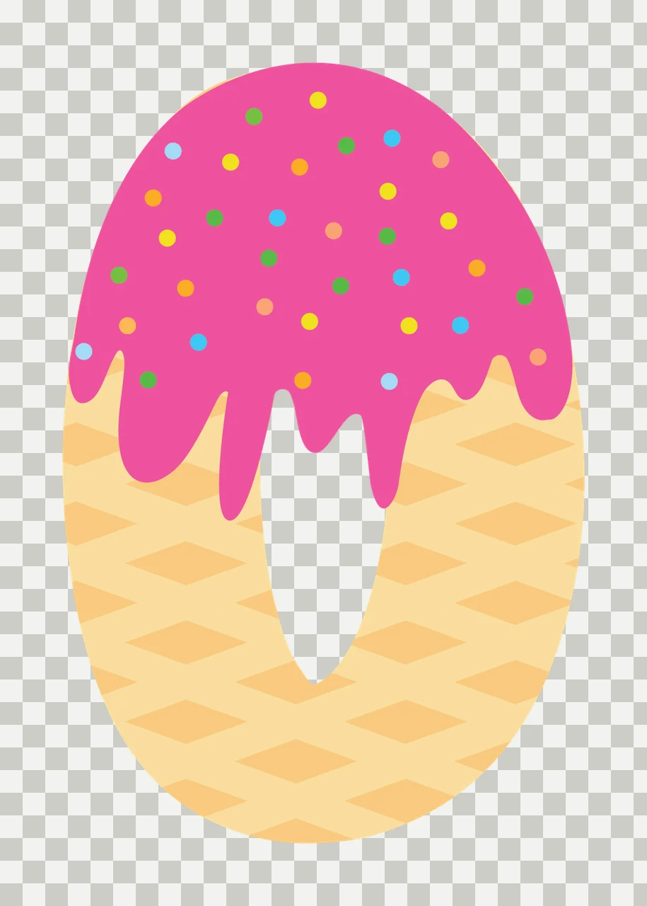 Ice Cream Font Character 05 scalable logo design icon transparency and detail preview thumbnail
