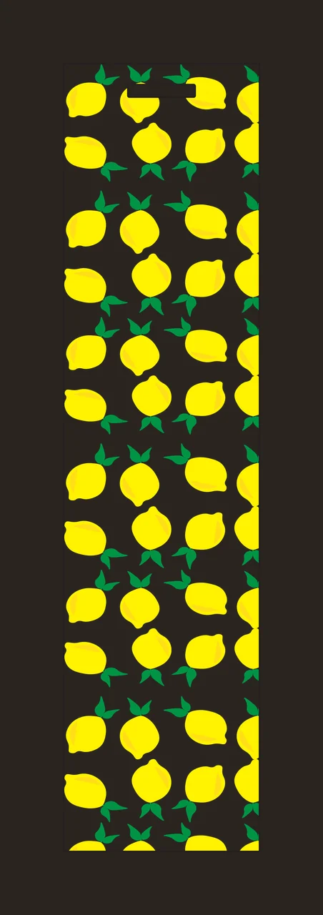 Black And White Lemon Pattern repeating leaf graphic plain contrast preview thumbnail