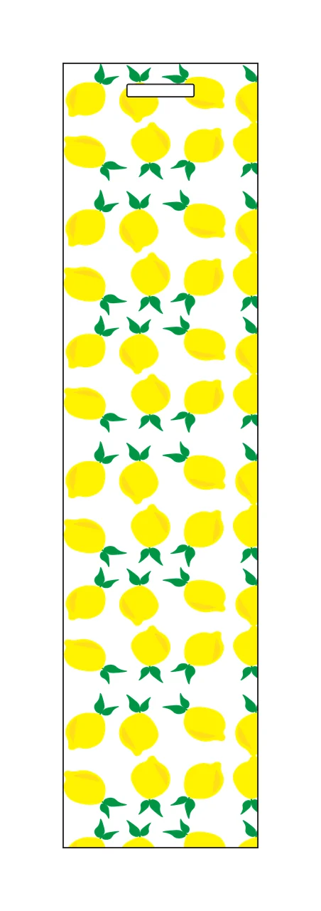 Black And White Lemon Pattern repeating leaf graphic plain
