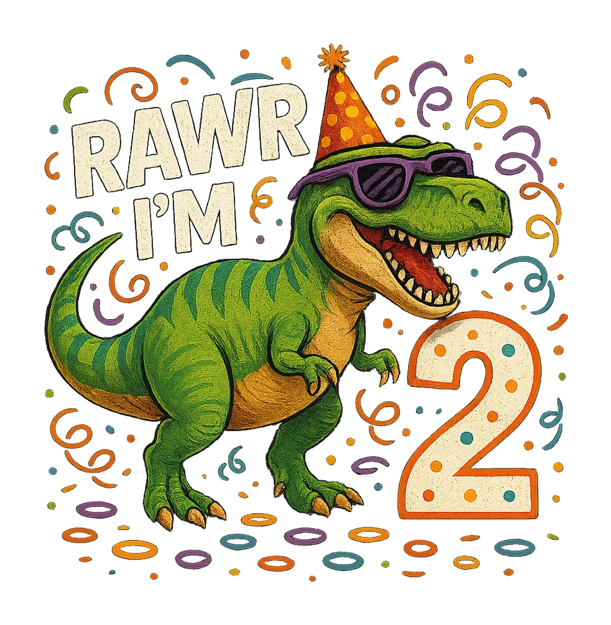 Rawr Im Dinosaur Birthday Boy Design Funny Rex Party Toddler