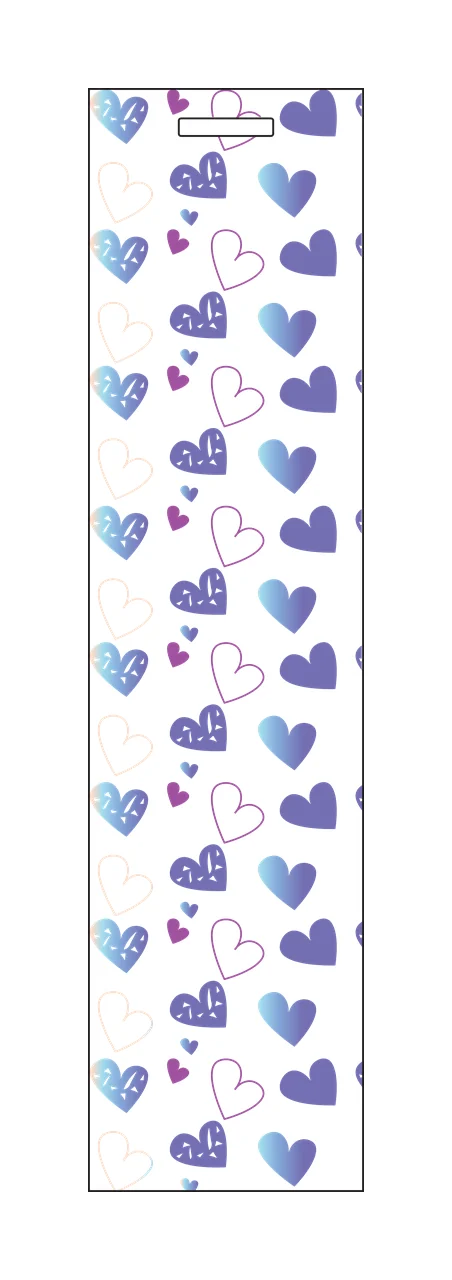 Striped Vertical Hearts Pattern black white monochrome repeat